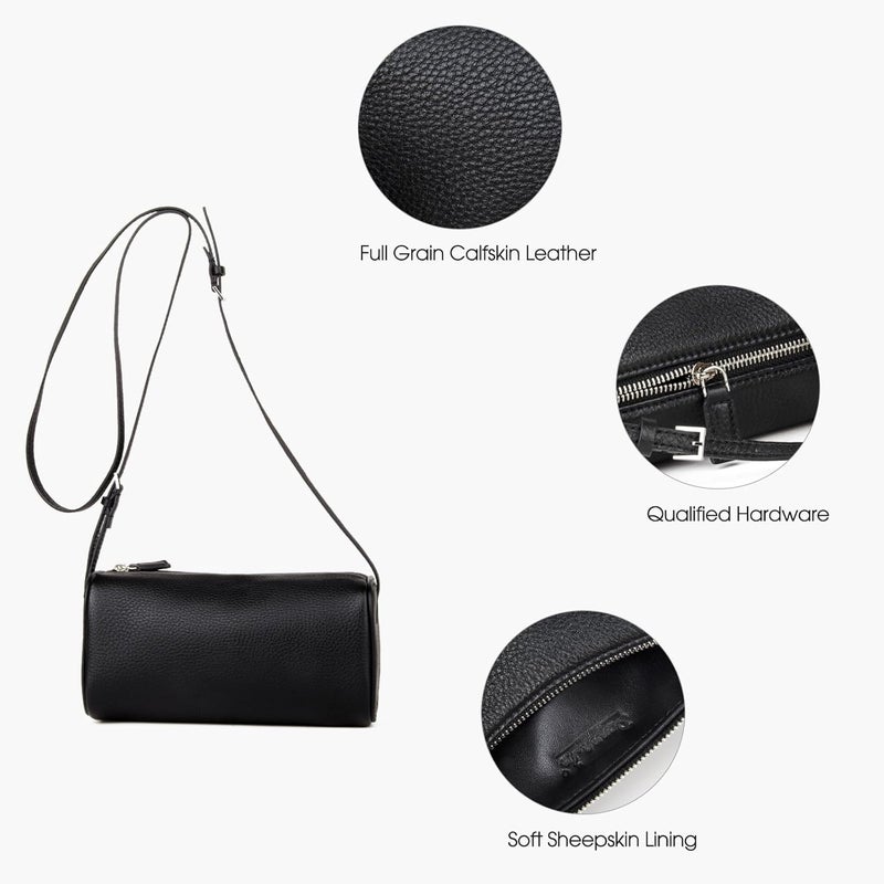 DONNAIN Premium Full-Grained Leather Crossbody Purses for Women, Hobo Bags for Women Crossbody with Adjustable Strap - Image 2